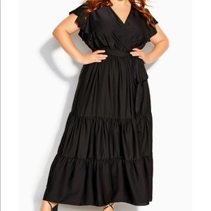 City Chic Flutter Away Maxi Dress